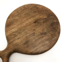 Bevelled Glass Wooden Hand Mirror with Loop Handle