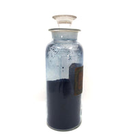 Handblown Antique Apothecary Bottle Full of Soluble Blue Pigment