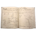 Samuel Gifford 1829 British Math Notebook (2) with Fraktur Writing