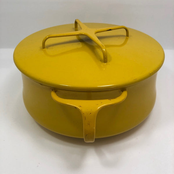 Classic Yellow Enamel Dansk, France Kobenstyle Dutch Oven Set