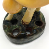 Lorentzen Lantz Nova Scotia Ceramic Mushroom Sculpture Flower Frog