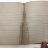 1881 Leather Covered Notebook, Mostly Blank