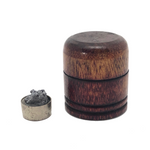 Tiny Treen Box with Rock Sample Inside