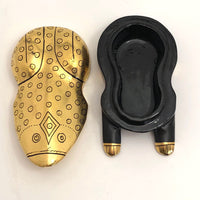 Gold and Black Frog-Shaped Lacquer Box