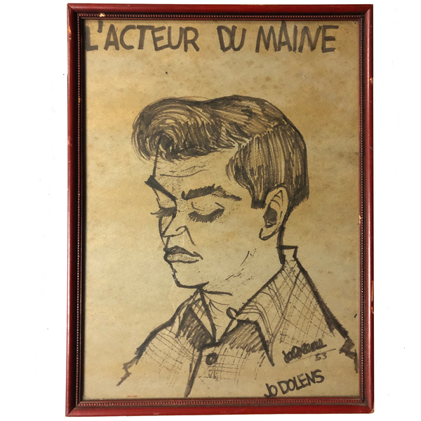 L'Acteur Du Maine Vintage Caricature