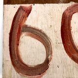 Double Sided Numbers 35 + 60 Hand-painted Sign