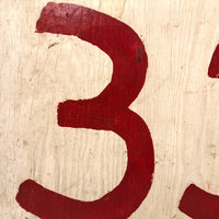 Double Sided Numbers 35 + 60 Hand-painted Sign