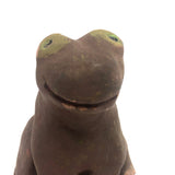 Happy Hand-sculpted Clay Frog