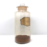 19th Century Hand-blown Large "Ferri Subcarb" Apothecary Jar