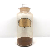 19th Century Hand-blown Large "Ferri Subcarb" Apothecary Jar