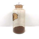 19th Century Hand-blown Large "Ferri Subcarb" Apothecary Jar