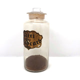 19th Century Hand-blown Large "Ferri Subcarb" Apothecary Jar