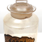 19th Century Hand-blown Large "Ferri Subcarb" Apothecary Jar