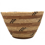 Northwest Coast Native Vintage Tightly Coiled Handwoven Grass Basket