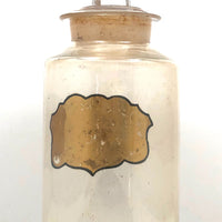 19th Century Hand-blown Large "Ferri Subcarb" Apothecary Jar