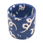 Sarah Wilton Lee Happy Blue and White Ceramic Tumbler