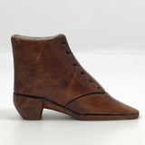 Carved Antique Wooden Boot