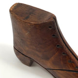 Carved Antique Wooden Boot