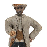 Carved and Painted and Battered Swashbuckler-looking Figure