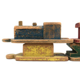 Sweet Old Painted Wooden Toy Train with Good Color