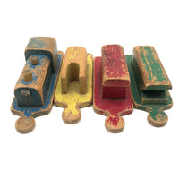 Sweet Old Painted Wooden Toy Train with Good Color