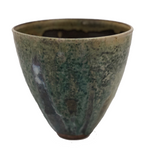 Earthy Ikebana-type Studio Pottery Vase or Bowl With Painterly Glazing