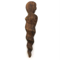 Curious Old Carved Spiral Man