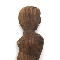 Curious Old Carved Spiral Man