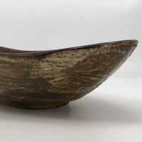 Mid-Century Japanese Large Boat-Shaped Ceramic Bowl