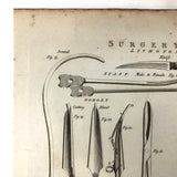 C. 1800. Oversized Engraving on Laid: Surgical Tools