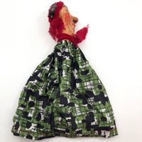 Handmade Vintage Papier Mache and Cloth Punch Puppet