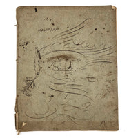 1789 Penmanship Notebook, Abijah Crane, Boston, MA.