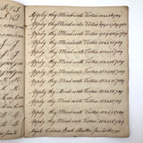 1789 Penmanship Notebook, Abijah Crane, Boston, MA.