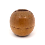 Fernald's Lovely Old Round Treen Coin Bank