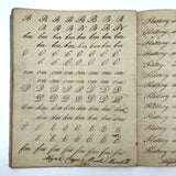 1789 Penmanship Notebook, Abijah Crane, Boston, MA.