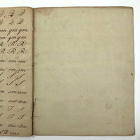 1789 Penmanship Notebook, Abijah Crane, Boston, MA.