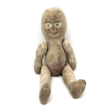 Curious Old Amish Rag Doll with Lost Face