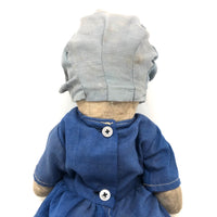 Curious Old Amish Rag Doll with Lost Face