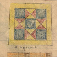 Anna Green's Wonderful 1930s Quilting Notebook with Hand-drawn Patterns