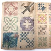 Anna Green's Wonderful 1930s Quilting Notebook with Hand-drawn Patterns