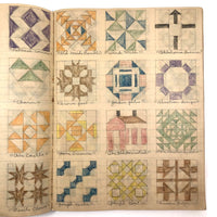 Anna Green's Wonderful 1930s Quilting Notebook with Hand-drawn Patterns