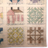 Anna Green's Wonderful 1930s Quilting Notebook with Hand-drawn Patterns