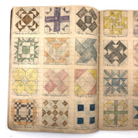 Anna Green's Wonderful 1930s Quilting Notebook with Hand-drawn Patterns