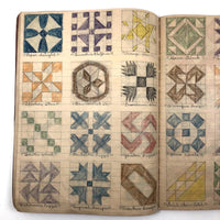 Anna Green's Wonderful 1930s Quilting Notebook with Hand-drawn Patterns