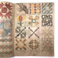 Anna Green's Wonderful 1930s Quilting Notebook with Hand-drawn Patterns