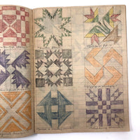 Anna Green's Wonderful 1930s Quilting Notebook with Hand-drawn Patterns