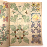 Anna Green's Wonderful 1930s Quilting Notebook with Hand-drawn Patterns