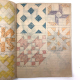 Anna Green's Wonderful 1930s Quilting Notebook with Hand-drawn Patterns