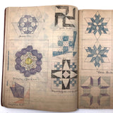 Anna Green's Wonderful 1930s Quilting Notebook with Hand-drawn Patterns