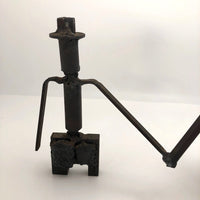 Playful Tabletop Iron Sculpture of Couple with Joined Hands